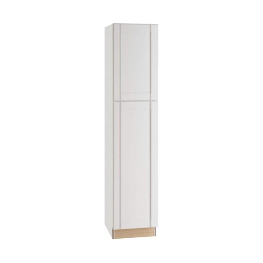 Home Decorators Collection Washington 18 in. W x 24 in. D x 84 in. H Plywood Assembled Pantry in Vesper White with 4-Shelves Pantry Cabinet U182484R-WVW - The Home Depot