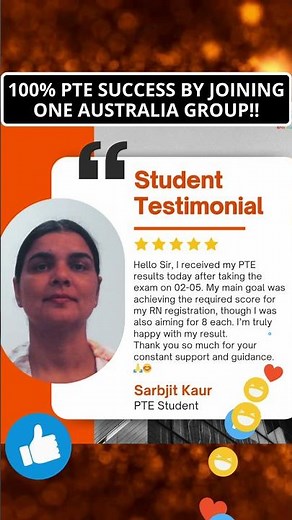 PTE Success Story! Best PTE Coaching in Australia!
