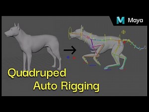 Maya - Quadruped auto rig