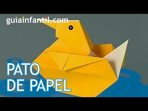 Cómo hacer un pato de papel. Origami