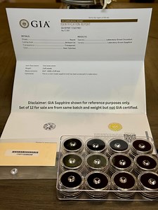 12 Lab-created White Sapphire ~ 2.25 Ct Round Brilliant – Near Colorless – Loose Gemstone for Jewelry Making or Resale - - Etsy