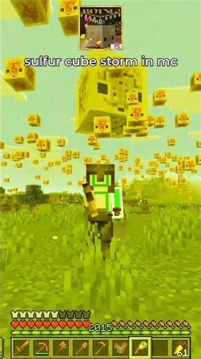 sulfur cube storm in #minecraft 🟨