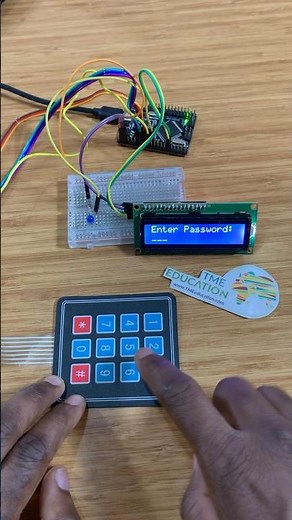 LED switch ON/OFF with Arduino using 4x3 Keypad and LCD #electronics #technology