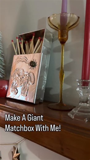 The process of making my giant matchbox was fairly simple! All you need is the supplies, a coffee, and a movie to watch while you make it  #diymatchbox #matchboxgift #diychristmas | HH Creative Studio - Pocatello Custom Design | Facebook