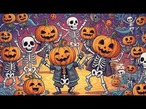 Skeleton Dance Song | Halloween Song for Kids | Coco Doodle Nursery Rhymes