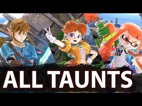 Smash Ultimate: All Taunts