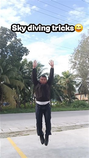 Sky diving tricks😄