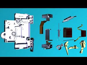 what is a circuit breaker? How does it operates short circuit protection (3d animation)