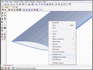 Google Sketchup aircraft wing tutorial pt 1 of 2