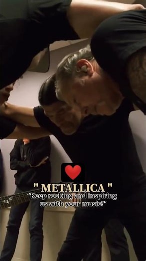 Metallica 👉“Keep rocking and inspiring us with your music!” #music #rock #metal #shorts #metallica