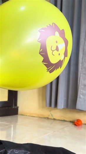 YELLOW BALLOON ROCKET WITH LION MOTIF#shortsviral