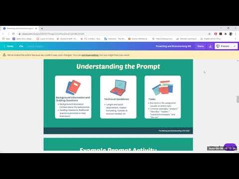 Pre Writing and Brainstorming