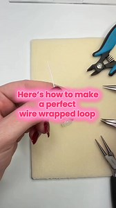 If you have struggled to make the perfect wire wrapped loop, watch how to use the chain nose pliers and round nose pliers to make professional looking wraps everytime! | Beadalon