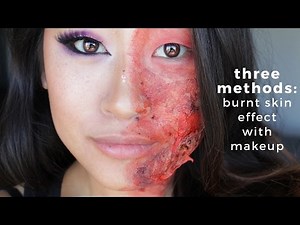 The Easiest Burned Flesh Makeup Tutorial 👻