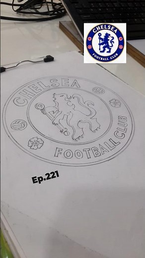 Chelsea F.C. | Logo Sketch | Pencil Sketch | FIFA Club World Cup 2025 | Champions #football #sports