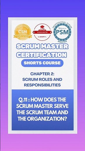 How the Scrum Master Serves the Scrum Team and the Organization