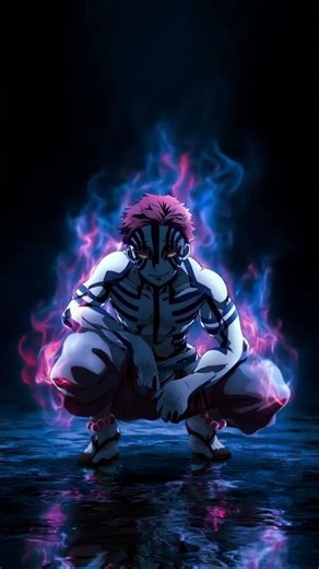 Glowing Akaza Live Wallpaper 🔥 | Demon Slayer 4K Anime Live Wallpaper ⚡ #Akaza