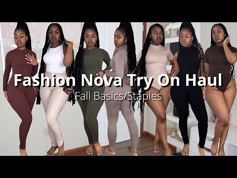 FALL BASICS FASHION NOVA TRY ON HAUL 2022 | Luxury Tot