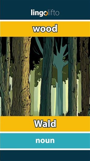 🇬🇧🇩🇪 wood - Wald : learn English : Lernen wir Englisch : vocabulary builder
