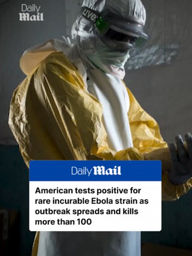 An American based in the Democratic Republic of the Congo has contracted Ebola in the African nation's latest outbreak. The CDC said Monday that an American doctor working with a medical missionary organization in the DRC developed Ebola after being exposed through work. The unidentified individual developed symptoms - which can include sudden fever, intense weakness, severe headache, sore throat and muscle and joint pain. The infected American is being evacuated to Germany, the CDC said. It's u