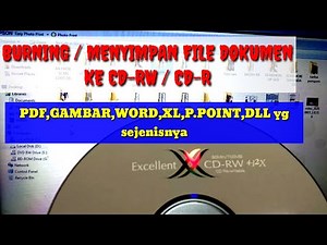 CARA BURNING CD R DAN CD RW DENGAN SEMPURNA