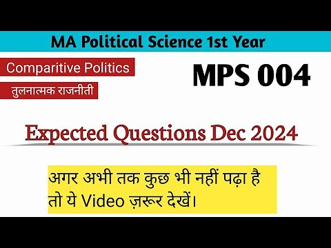 MPS - 004 Important Questions 2024 || ignou mps 004 december 2024 expected questions with answers