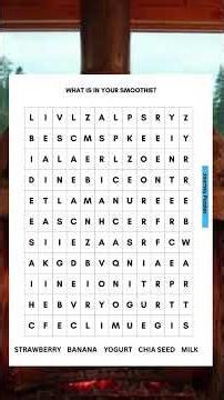 Can You Find All the Smoothie Words? | Word Search Challenge