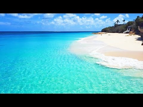 Blue Water Paradise: 4K Drone Footage of The Most Beautiful Beach in the World