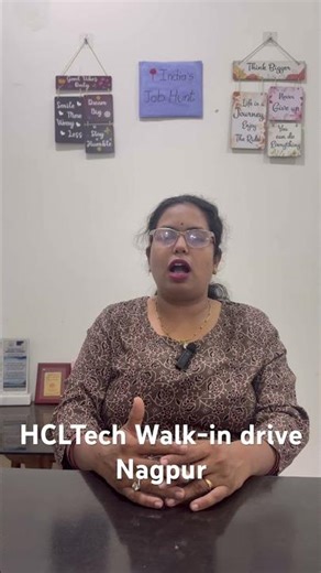 HCLTech Walk-in Drive Nagpur 🔥 IT Service Desk L1/L2 Jobs | 17 Jan 2026 #shorts #hcl