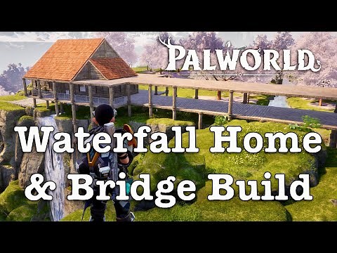 PALWORLD Waterfall Home & Bridge / New Base / Speed Build Video