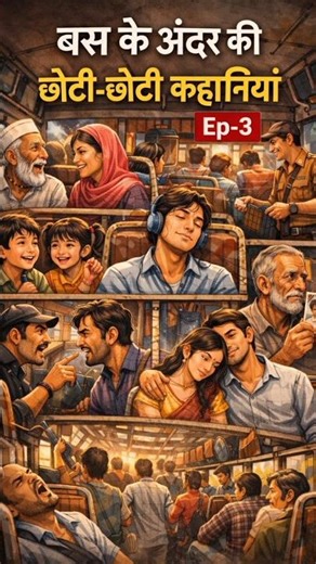 “मासूम हँसी और खामोश यादें | बस की यात्रा”#BusKiYatra#AnimatedNarrative#DarkverseStudioUniverse