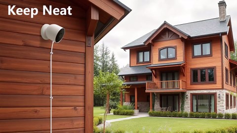 Power Adapter for Google Nest Cam Outdoor or Indoor, Battery-2nd, 10ft/3m Flat Weatherproof Outdoor Charging Cable Provide Continuous Power Supply for Your Nest Camera - White