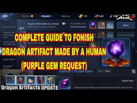 Mir 4 - Dragon Artifact Made by a Human - Deliver Demon's Purple Gem
