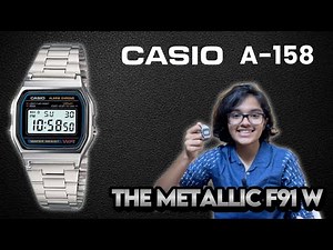 CASIO A158 l The Metallic F91W