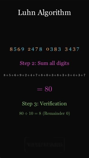 Luhn Algorithm #tutorial #codewithhunter #views_viral_video_subscribers_grow #pythonprogramming #arr