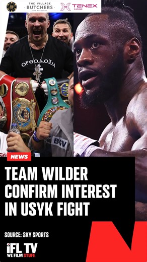 TEAM WILDER CONFIRM INTEREST IN USYK FIGHT ‼️ @BronzeBomber's manager, Shelly Finkel, has confirmed their interest in a fight with Oleksandr Usyk after the reigning unified champ revealed his desire to fight Wilder in 2026 🥊 Do you want to see Usyk fight Wilder next? 🤔 #OleksandrUsyk | #DeontayWilder | #HeavyweightBoxing | #BoxingDebate | IFL TV