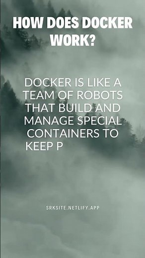 How does docker work? #simple #docker #shorts