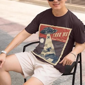 Alien UFO Goat Unisex Softstyle T-shirt | Retro Vintage Sci-fi Graphic Tee | Casual Wear Gift for Alien & UFO Enthusiasts - Etsy