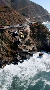 334 reactions · 10 comments | Cliff Highway COLLAPSE! Cars Barely Escape Disaster! The road literally disappeared beneath them…  #Disaster #RoadCollapse #HighwayCollapse #NaturalDisaster #CloseCall #ExtremeWeather #CaughtOnCamera #TerrifyingMoment #OceanWaves #Apocalyptic #RoadFail #Survival #ViralClip #instagramreels #instagramtrending #instagramtrending #instantviral | Natural Disaster | Facebook