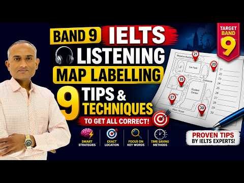 Band 9 Trick 😳 IELTS Listening Map Labelling Full Strategy | Don’t Miss This!