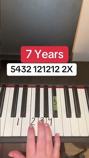 7 Years Piano Tutorial - Lukas Graham