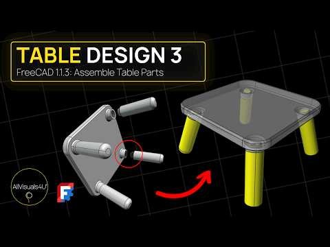 ⚙️ How To Use FreeCAD Assembly Workbench - FreeCAD 1.1 Tutorial For Beginners
