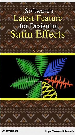 Satin Effects in Stitchmax || Full Tutorial For Beginners || Stitchmax India #embroidery #stitchmax