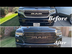 2019 Ram 1500 Limited Front Grill Transformation