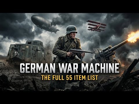 The German Empire’s Arsenal: 55 Legendary Weapons of World War I