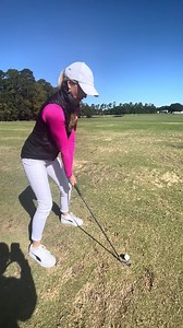 Afraid to hit down on the golf ball with your irons. Try this simple tip from LPGA Instructor Meredith Kirk | Women's Golf