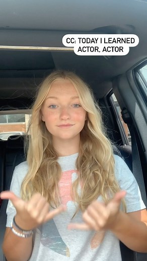 Asl for teens on Instagram: "Tag your favorite actor⬇️. Actor in ASL (Not a Teacher) #americansignlanguage #asl #signlanguage #aslstudent #actor"