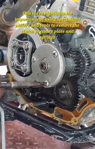 Master the Art of Motorcycle Clutch Disassembly: Essential Engine Maintenance Guide #MechanicTips