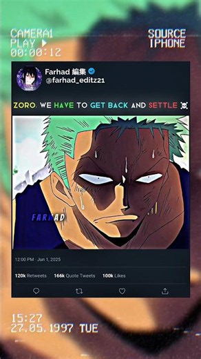 Zoro: We Have To Get Back And Settle. ☠️ #onepiece #zoro #nami