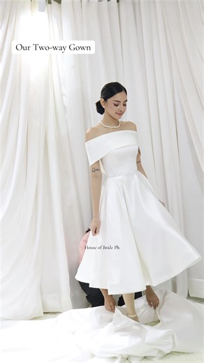 Explore the Elegance of Our Two-Way Bridal Gown